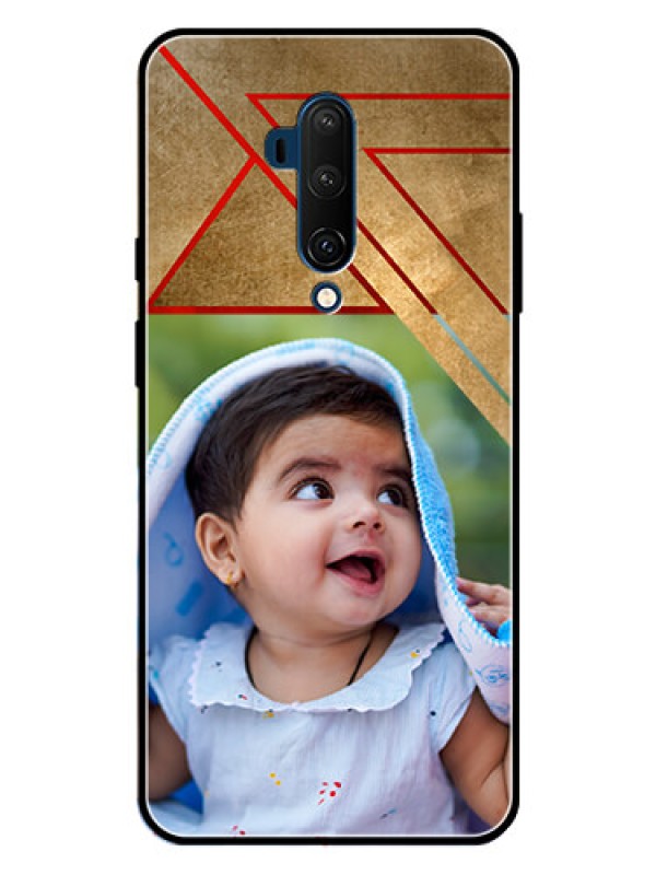 Custom OnePlus 7T Pro Custom Metal Phone CaseGradient Abstract Texture Design