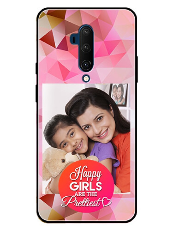 Custom OnePlus 7T Pro Custom Metal Phone CaseAbstract Triangle Design