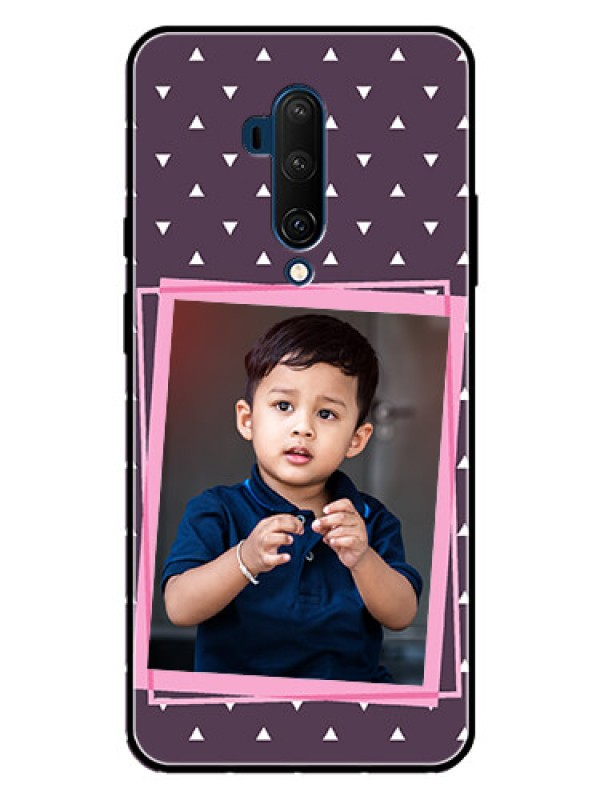 Custom OnePlus 7T Pro Custom Metal Phone CaseTriangle Pattern Dotted Design