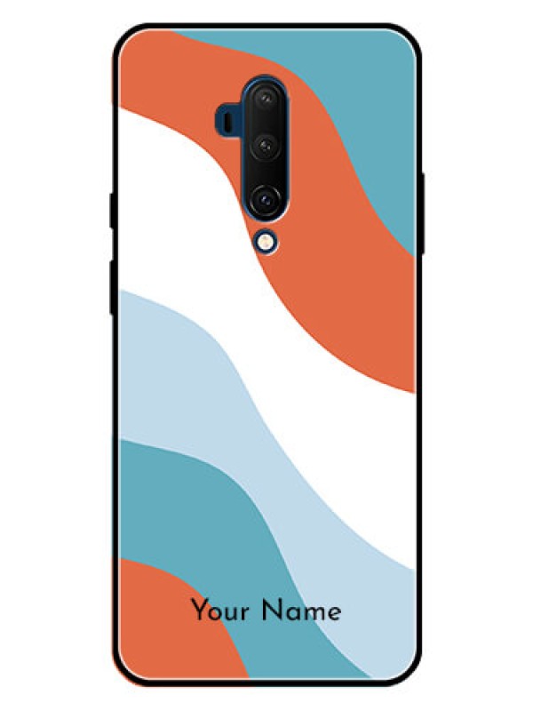 Custom OnePlus 7T Pro Custom Metal Phone CaseColoured Waves Design