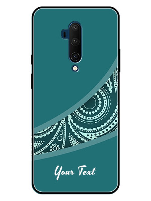 Custom OnePlus 7T Pro Custom Metal Phone CaseSemi Visible Floral Design