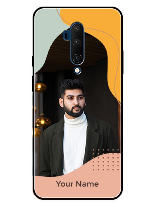 Custom OnePlus 7T Pro Custom Metal Phone CaseTri - Coloured Overlay Design