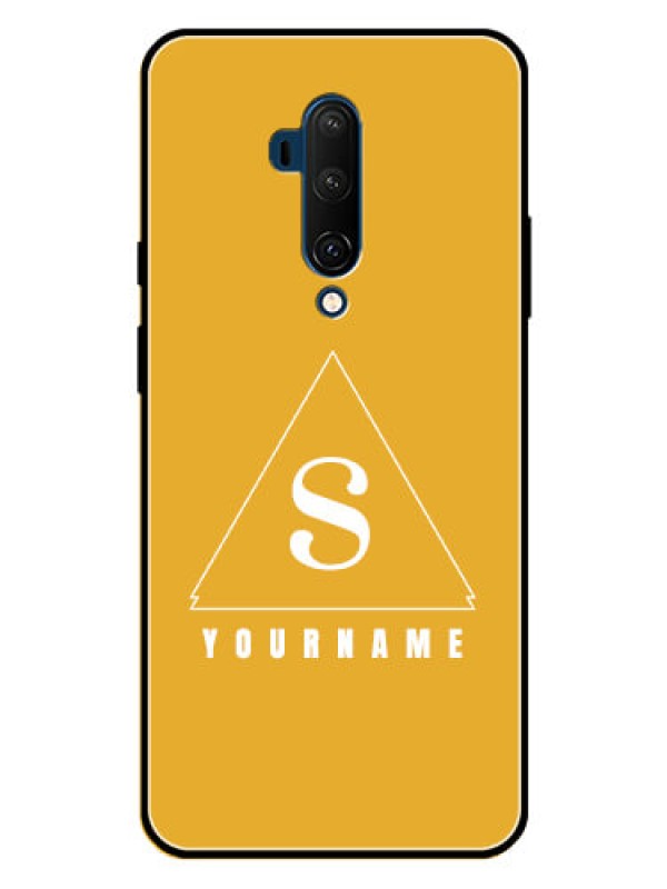 Custom OnePlus 7T Pro Custom Metal Phone CaseSimple Triangle Design