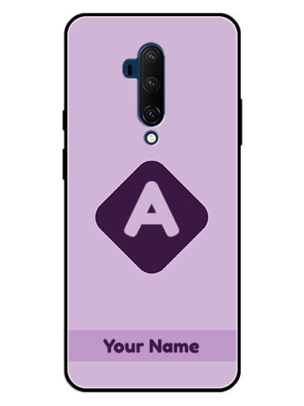 Custom OnePlus 7T Pro Custom Metal Phone CaseCustom Letter In Curved Badge Design
