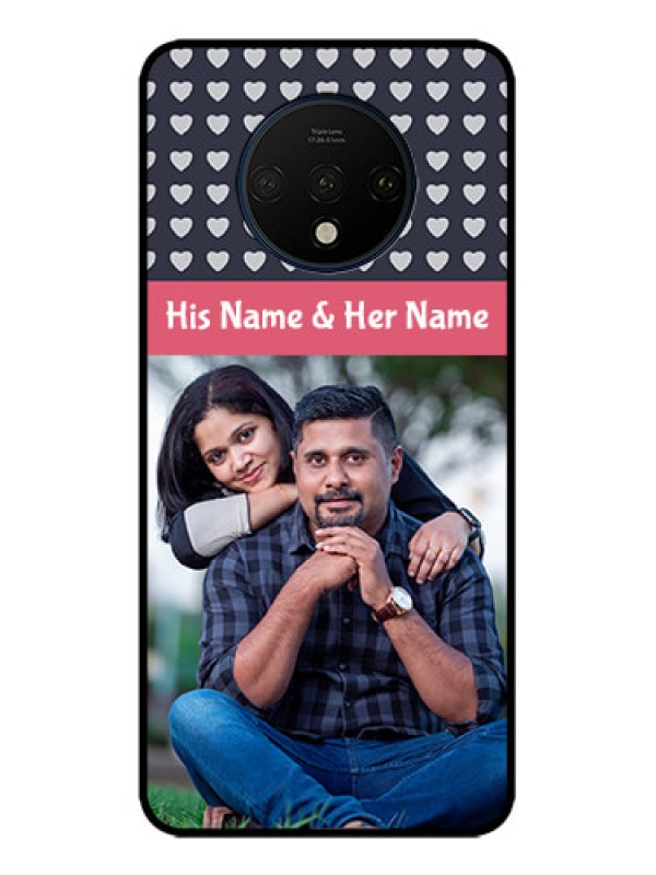Custom OnePlus 7T Custom Metal Phone CaseLove Symbols Design