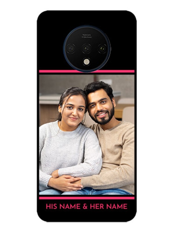 Custom OnePlus 7T Custom Metal Phone CaseWith Add Text Design