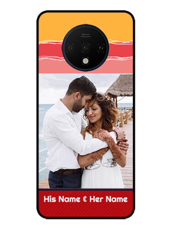 Custom OnePlus 7T Custom Metal Phone CaseColorful Case Design