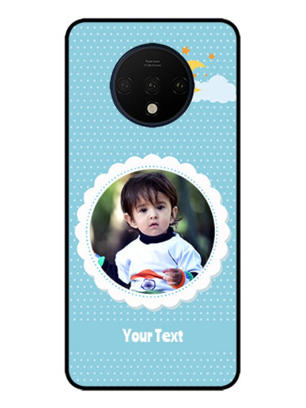 Custom OnePlus 7T Custom Metal Phone CaseViolet Pattern Design