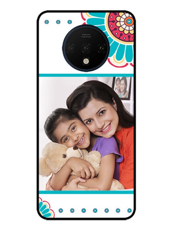 Custom OnePlus 7T Custom Metal Phone CaseFlower Design