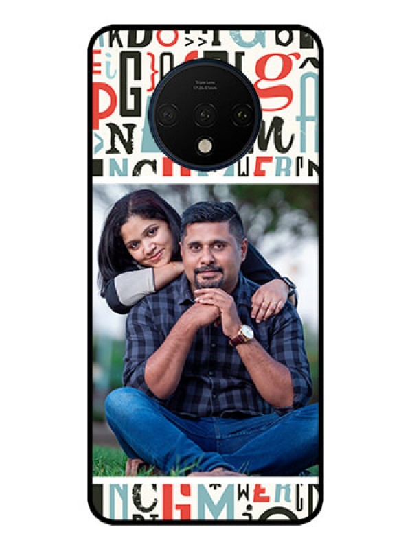 Custom OnePlus 7T Custom Metal Phone CaseAlphabet Design