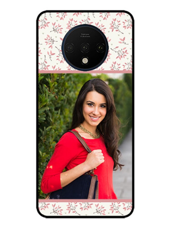 Custom OnePlus 7T Custom Metal Phone CaseStunning Floral Design
