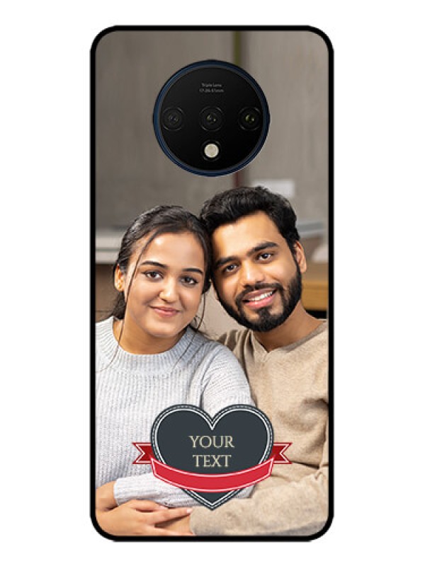 Custom OnePlus 7T Custom Metal Phone CaseJust Married Couple Design