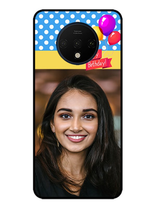 Custom OnePlus 7T Custom Metal Phone CaseHappy Birthday Design