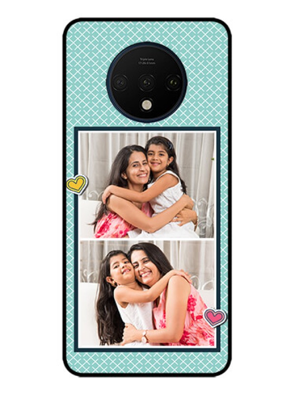 Custom OnePlus 7T Custom Metal Phone Case2 Image Holder With Pattern Design