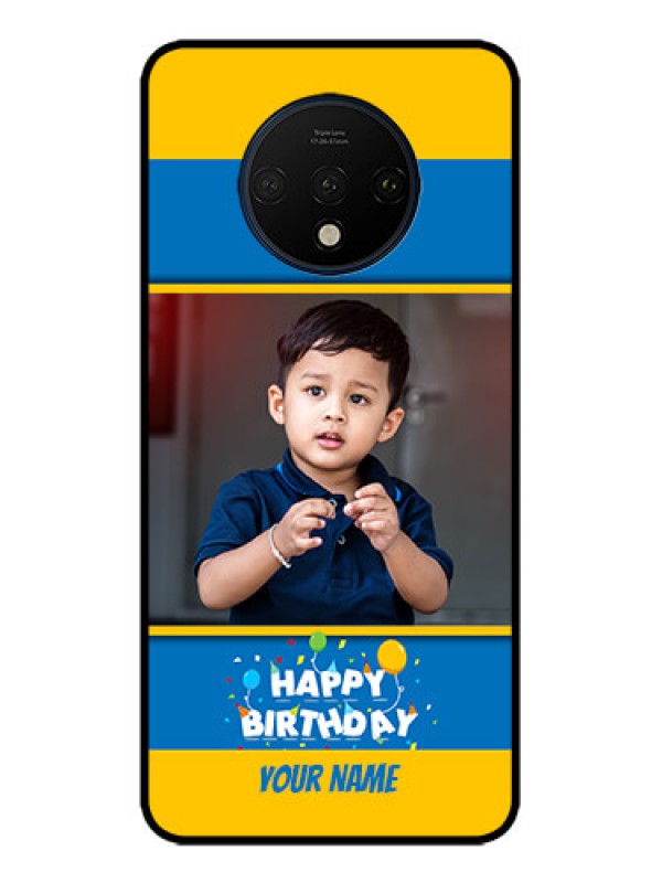 Custom OnePlus 7T Custom Metal Phone CaseBirthday Wishes Design