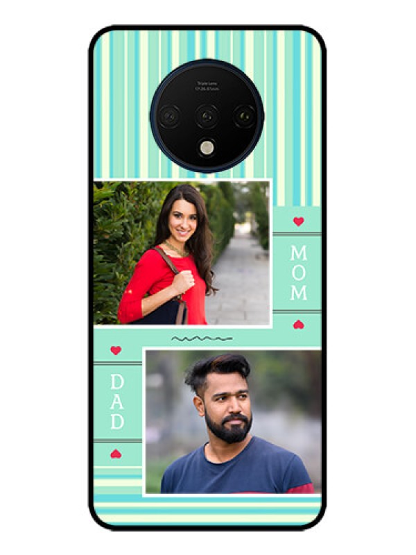 Custom OnePlus 7T Custom Metal Phone CaseMom and Dad Pic Design