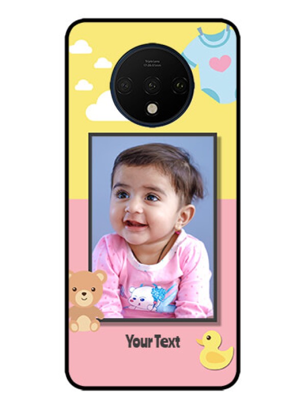 Custom OnePlus 7T Custom Metal Phone CaseKids 2 Color Design