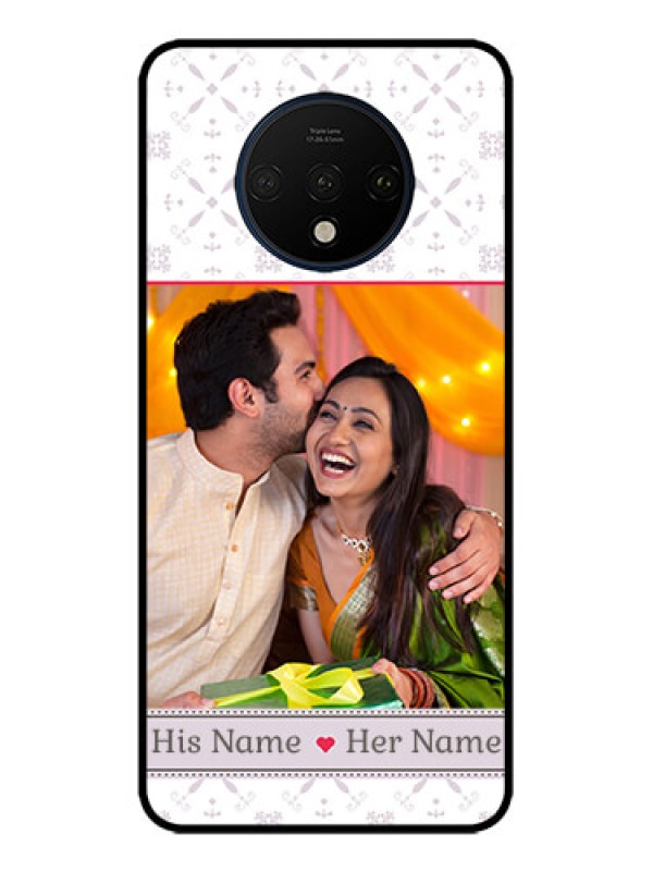 Custom OnePlus 7T Custom Metal Phone CaseWith Photo And Ethnic Design