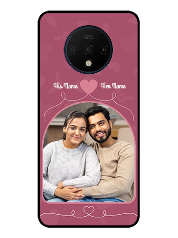 Custom OnePlus 7T Custom Metal Phone CaseLove Floral Design