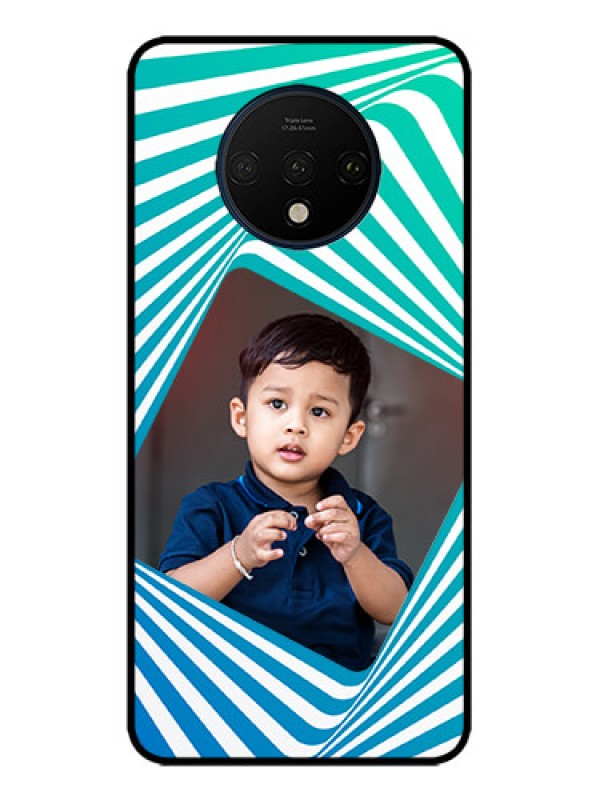Custom OnePlus 7T Custom Metal Phone CaseAbstract Spiral Design