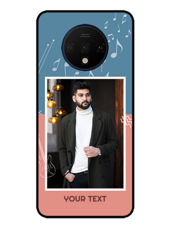 Custom OnePlus 7T Custom Metal Phone CaseWith Color Musical Note Design