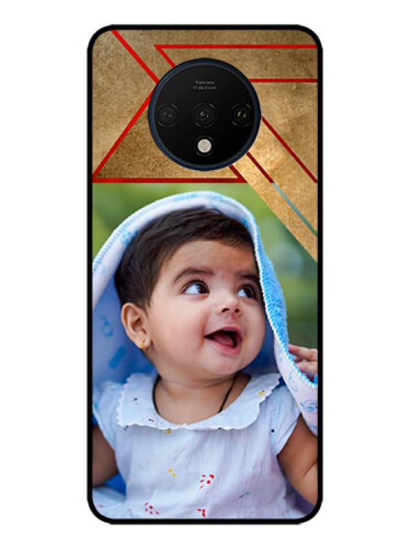 Custom OnePlus 7T Custom Metal Phone CaseGradient Abstract Texture Design