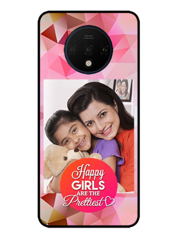 Custom OnePlus 7T Custom Metal Phone CaseAbstract Triangle Design