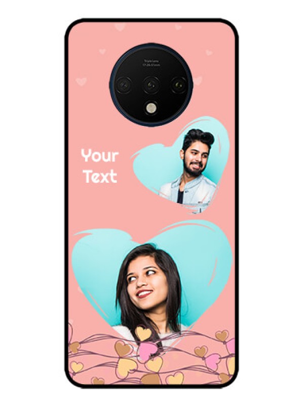 Custom OnePlus 7T Custom Metal Phone CaseLove Doodle Design