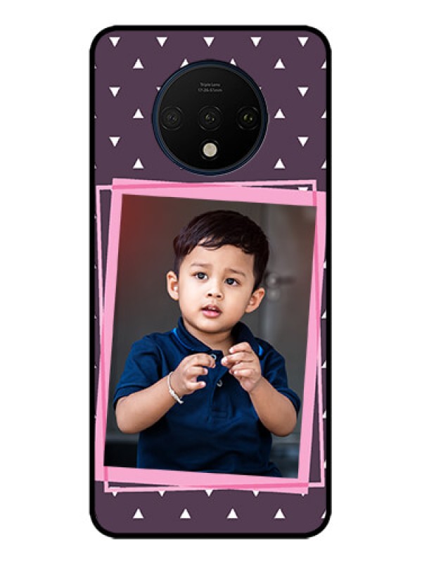 Custom OnePlus 7T Custom Metal Phone CaseTriangle Pattern Dotted Design