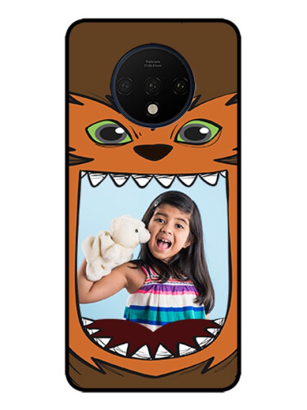 Custom OnePlus 7T Custom Metal Phone CaseOwl Monster Back Case Design