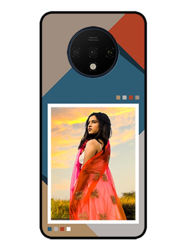 Custom OnePlus 7T Custom Metal Phone CaseRetro Color Pallet Design