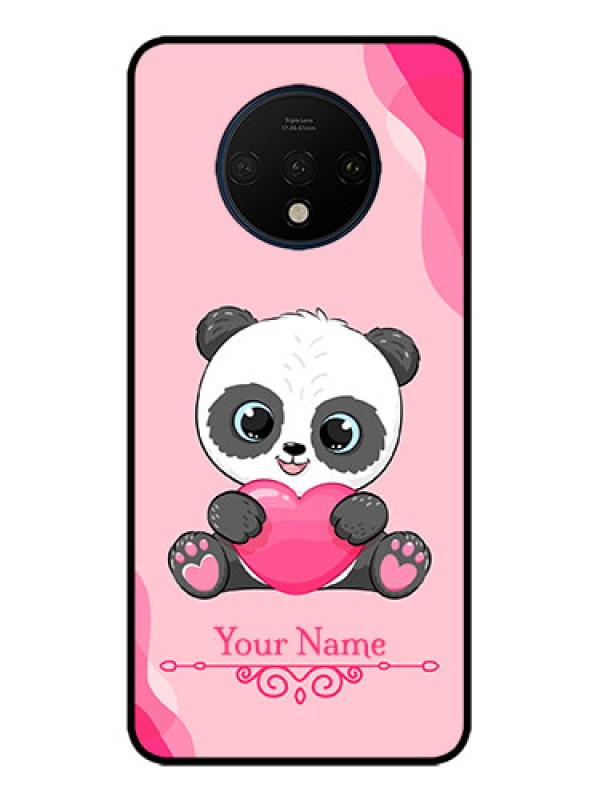 Custom OnePlus 7T Custom Metal Phone CaseCute Panda Design
