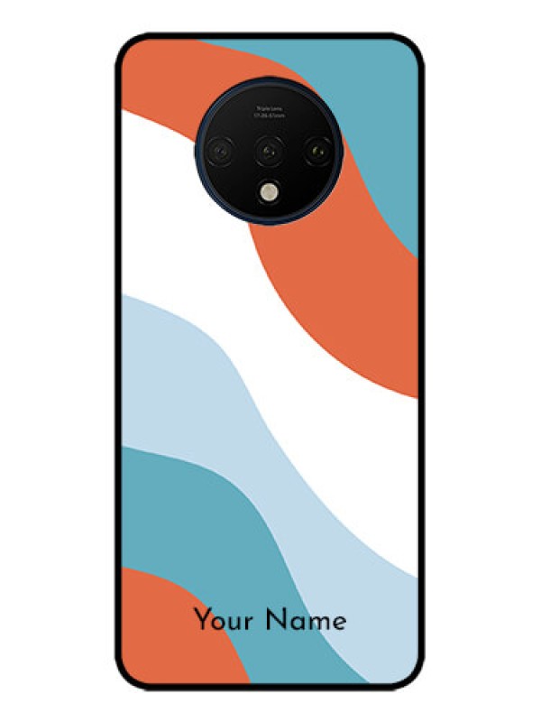 Custom OnePlus 7T Custom Metal Phone CaseColoured Waves Design