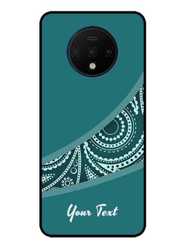 Custom OnePlus 7T Custom Metal Phone CaseSemi Visible Floral Design
