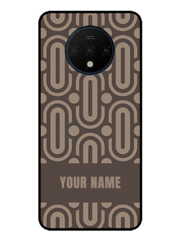 Custom OnePlus 7T Custom Metal Phone CaseCaptivating Zero Pattern Design