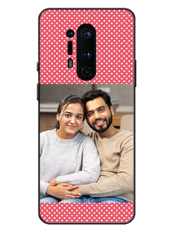 Custom OnePlus 8 Pro Custom Metal Phone Case - White Dotted Design