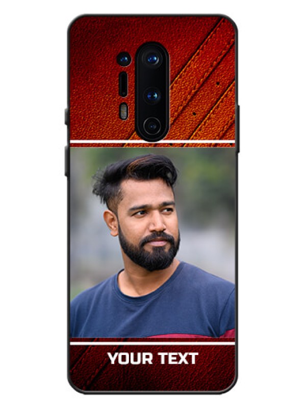 Custom OnePlus 8 Pro Custom Metal Phone Case - Leather Phone Case Design