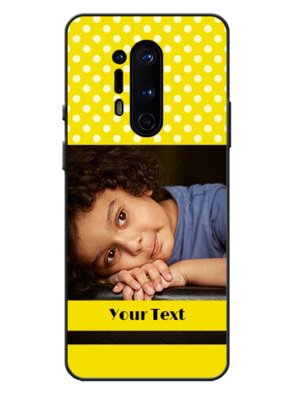 Custom OnePlus 8 Pro Custom Metal Phone Case - Bright Yellow Case Design