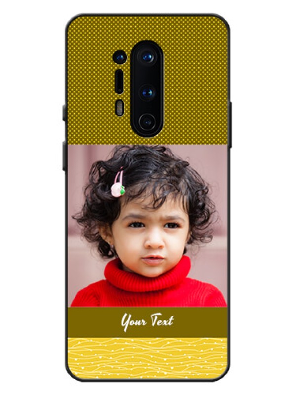 Custom OnePlus 8 Pro Custom Metal Phone Case - Simple Green Color Design