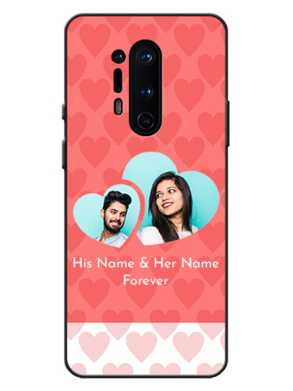 Custom OnePlus 8 Pro Custom Metal Phone Case - Couple Pic Upload Design