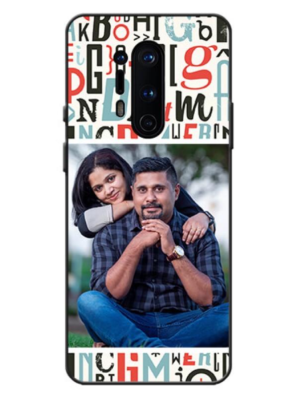 Custom OnePlus 8 Pro Custom Metal Phone Case - Alphabet Design