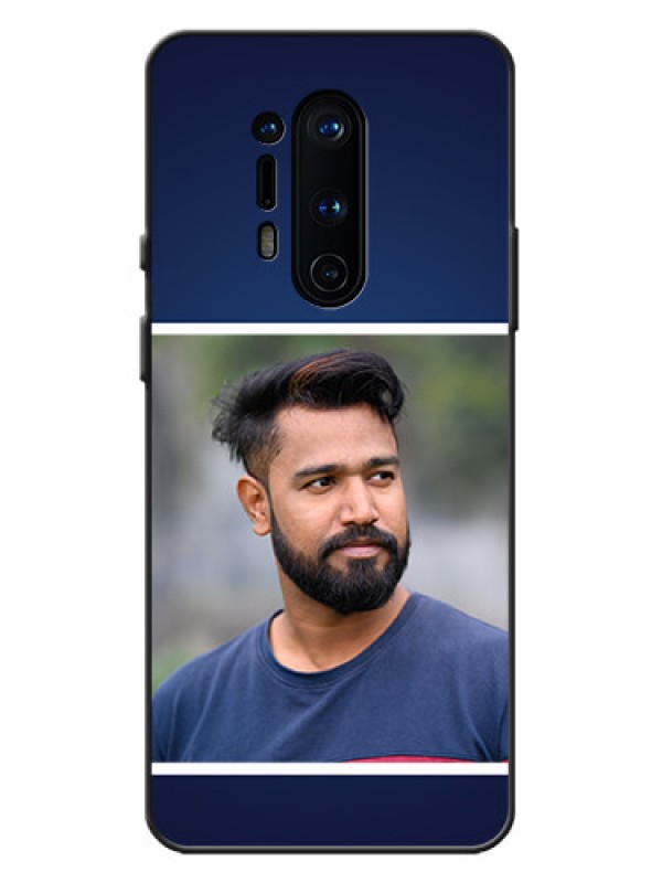 Custom OnePlus 8 Pro Custom Metal Phone Case - Simple Royal Blue Design