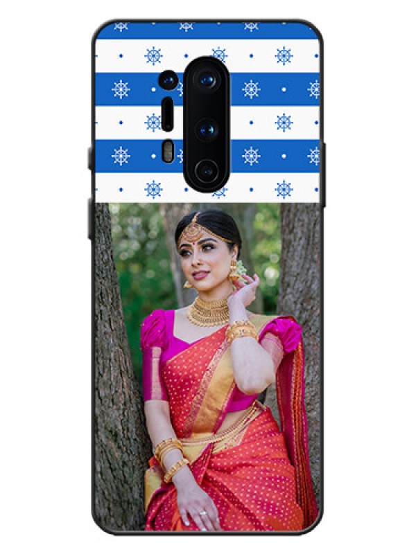 Custom OnePlus 8 Pro Custom Metal Phone Case - Snow Pattern Design