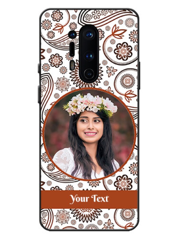 Custom OnePlus 8 Pro Custom Metal Phone Case - Abstract Flower Design