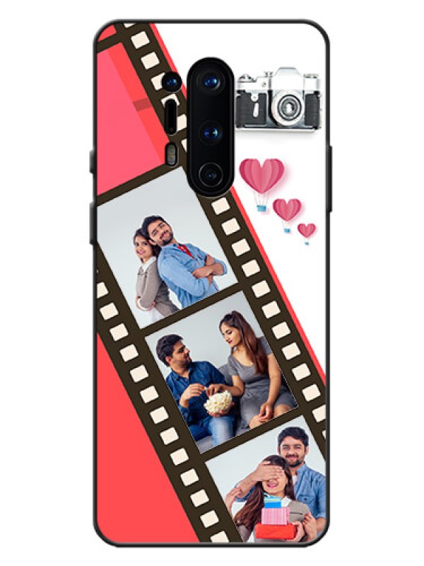 Custom OnePlus 8 Pro Custom Metal Phone Case - 3 Image Holder With Film Reel