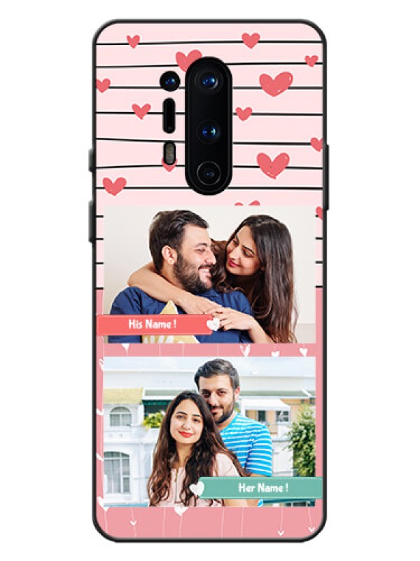 Custom OnePlus 8 Pro Custom Metal Phone Case - Photo With Heart Design