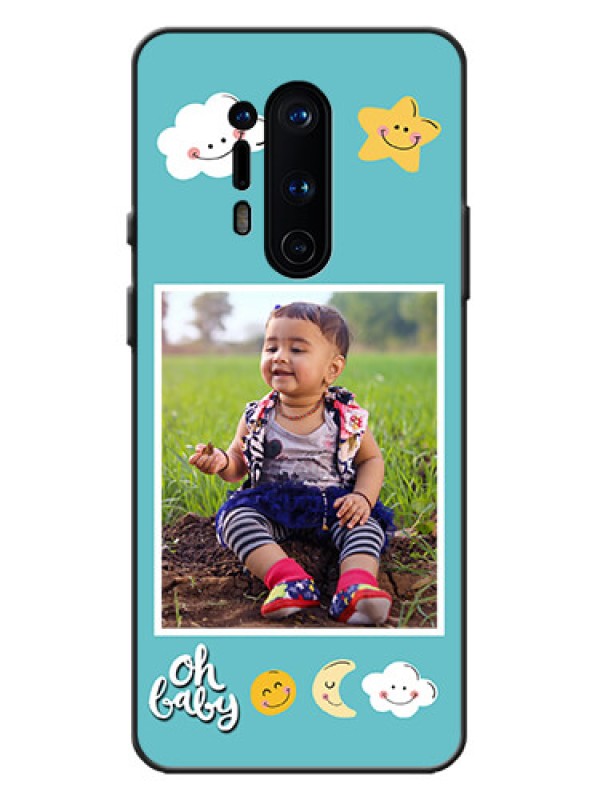 Custom OnePlus 8 Pro Custom Metal Phone Case - Smiley Kids Stars Design