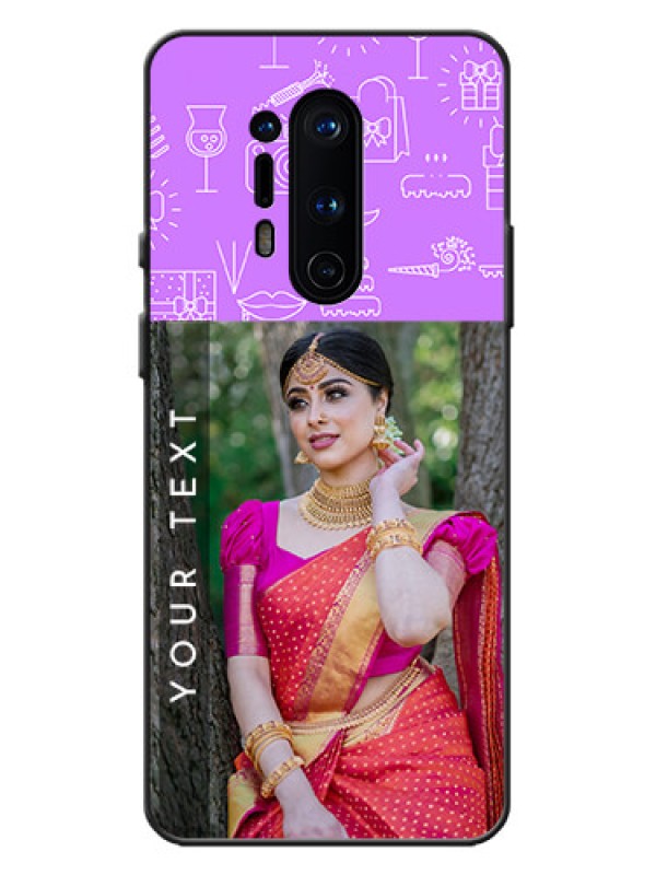 Custom OnePlus 8 Pro Custom Metal Phone Case - Birthday Icons Design