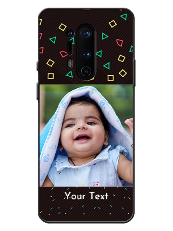 Custom OnePlus 8 Pro Custom Metal Phone Case - With Confetti Birthday Design