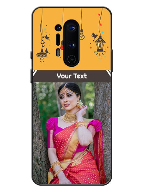 Custom OnePlus 8 Pro Custom Metal Phone Case - With Family Picture And Icons